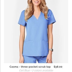 Wear figs casma scrub top size small